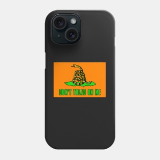 Dont tread on me flag - Safety Orange Osha Approved  - Construction Worker Phone Case