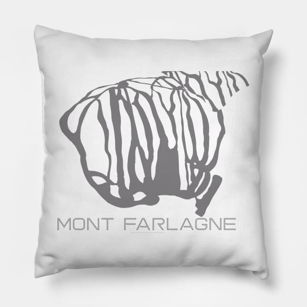 Mont Farlagne Resort 3D Pillow by Mapsynergy