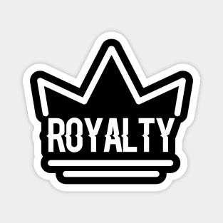 Royalty White Crown Logo Magnet