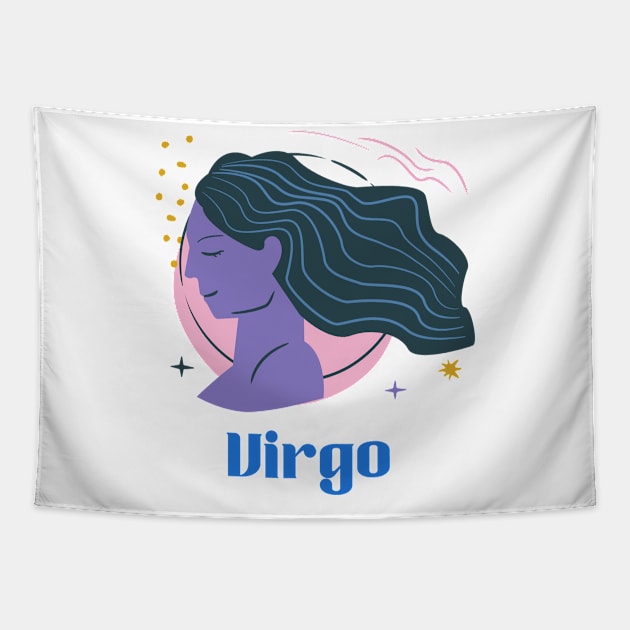 Zodiac Sign Virgo Tapestry by Paul Andrew