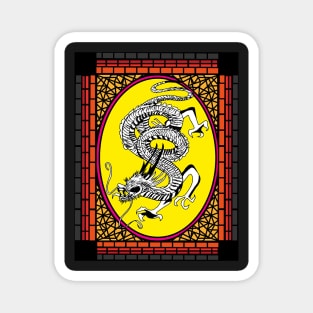 Chinese Dragon Quilt Magnet