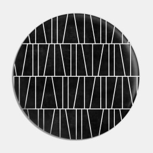 Mid-Century Modern Pattern No.5 - Black Concrete Pin