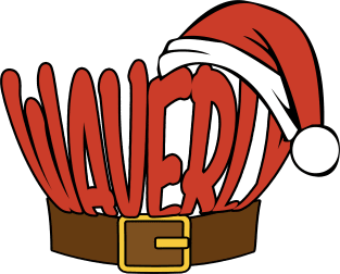 Waverly Christmas Santa Magnet