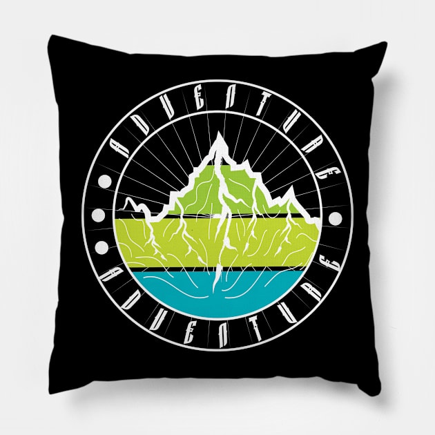 Adventure Pillow by T-Shirt Attires