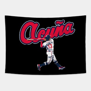 Ronald Acuna Jr. Slugger Swing Tapestry