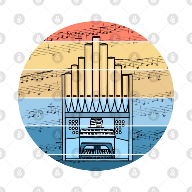 Church Organ Music Notation Organist Musician by doodlerob