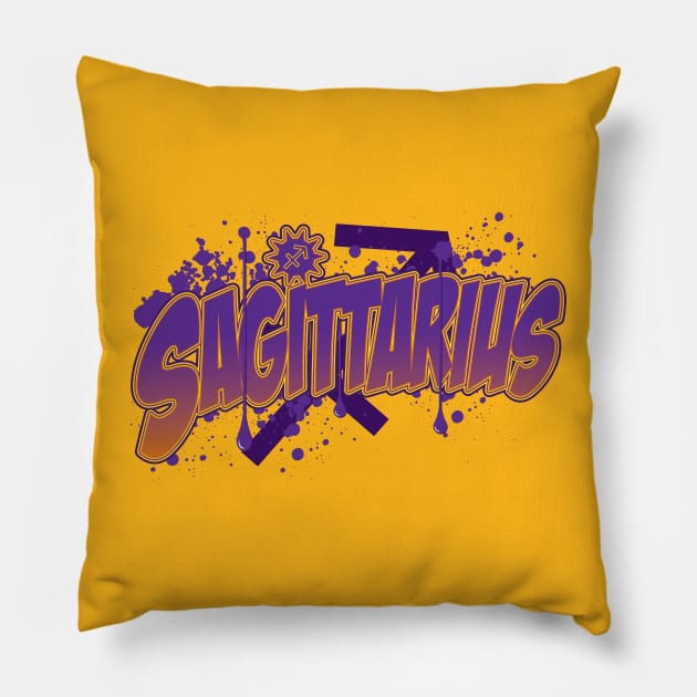Sagittarius Pillow by WhatProductionsBobcaygeon