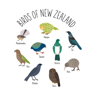 Birds Of New Zealand T-Shirt