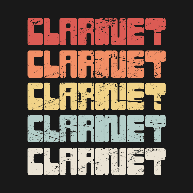 Vintage 70s CLARINET Text by MeatMan