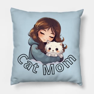 Cat mom Pillow