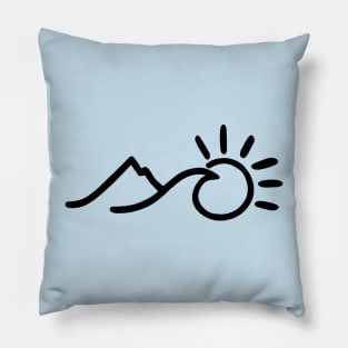 Sun Wave Mountain, in Black Pillow