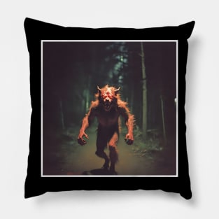 The Red Werewolf Pillow