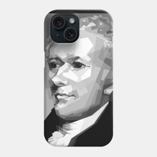 Hamilton in grayscale Phone Case