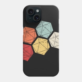 Retro Vintage D20 Roleplaying Game Dice Phone Case