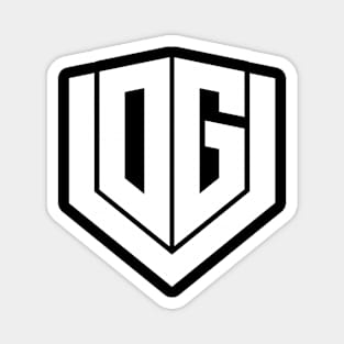 DGV Logo - White Logo Magnet