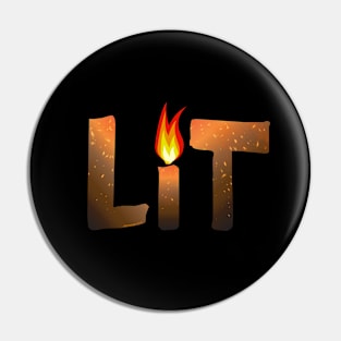 LIT Typography Pin