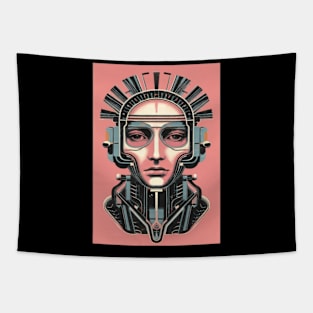 Futurism Abstract Modern Portrait Art Tapestry