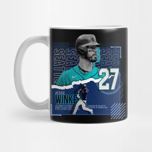 Rinkha Jesse WINKER Baseball Paper Poster Mariners 2 T-Shirt