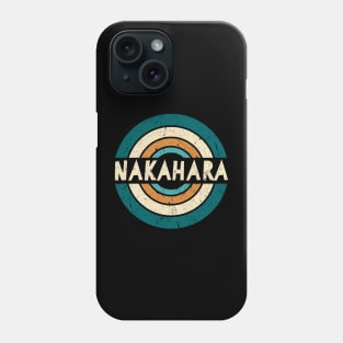 Retro Styles Nakahara Name Birthday 70s 80s 90s Circle Phone Case