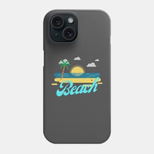 Beach and twilight Phone Case