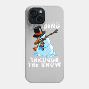 Snowman Dabbing Through The Snow Shirt Christmas Dab Santa 2 Phone Case