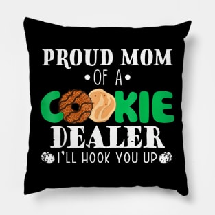 Proud Mom Of A Cookie Dealer Troop Leader Birthday Party Pillow