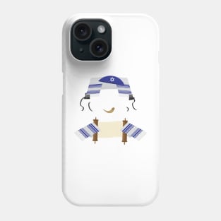 Funny Jewish design - Tallit, kippah, Torah scroll, Tefillin Phone Case