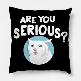 Serious Cat Are you serious? Pillow