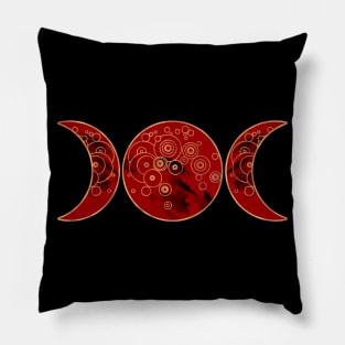 Triple Blood Moon Pillow