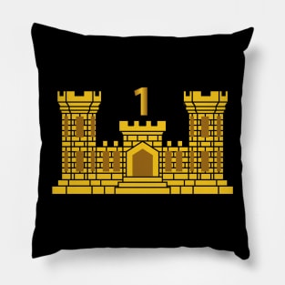 1st Engineer Battalion w Number wo Txt Pillow