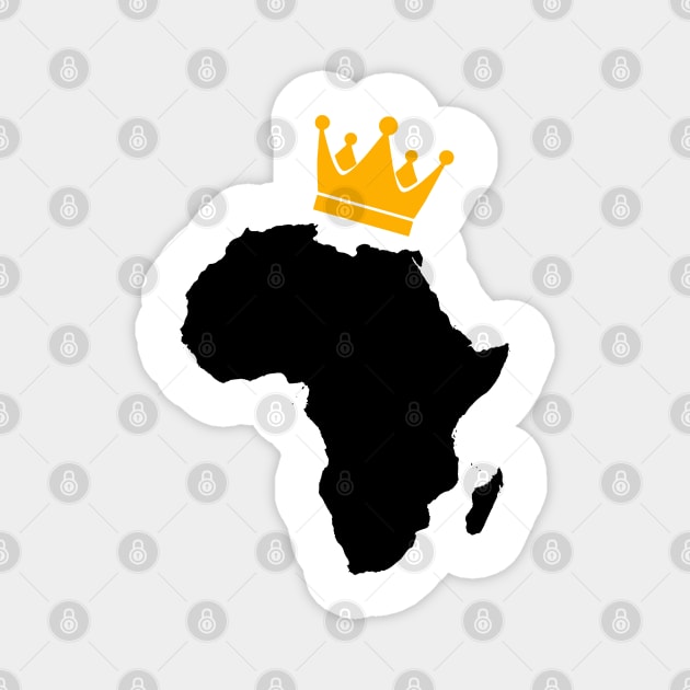 African King, African Queen, Africa, Crown Magnet by UrbanLifeApparel