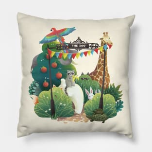 Crazy Zoo Pillow