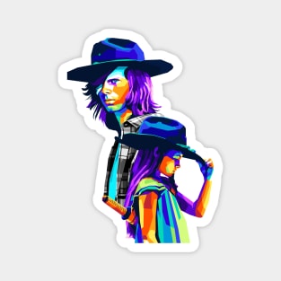 Carl & Judith Grimes WPAP Pop Art Colourful Magnet