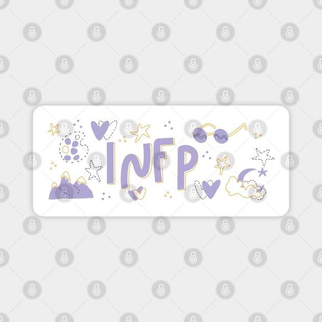 INFP The Mediator Myers-Briggs Personality MBTI by Kelly Design Company Magnet by KellyDesignCompany