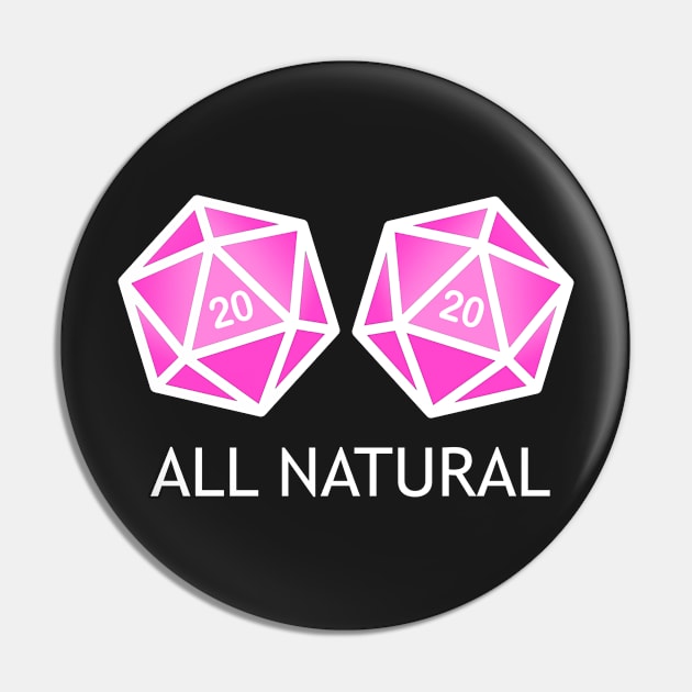 All Natural Pin by NinthStreetShirts