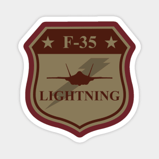 F-35 Lightning Patch (desert subdued) Magnet