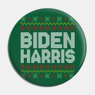 Vote Joe Biden Kamala Harris 2020 Ugly Christmas Sweater Pin