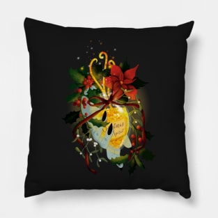 Potion Bottle Holding Christmas Spirit Pillow