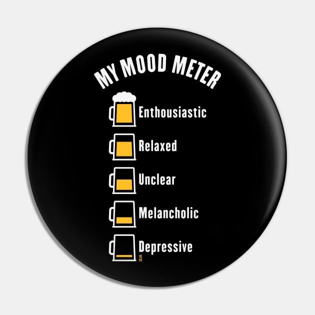 My Mood Meter (Beer Drinker / V1 / NEG) Pin by MrFaulbaum