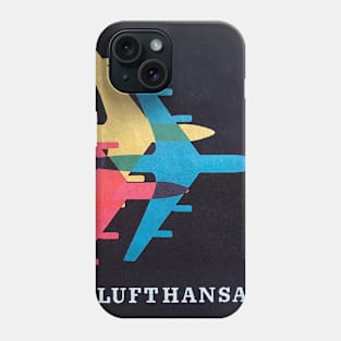 Vintage Lufthansa Luggage Sticker Phone Case