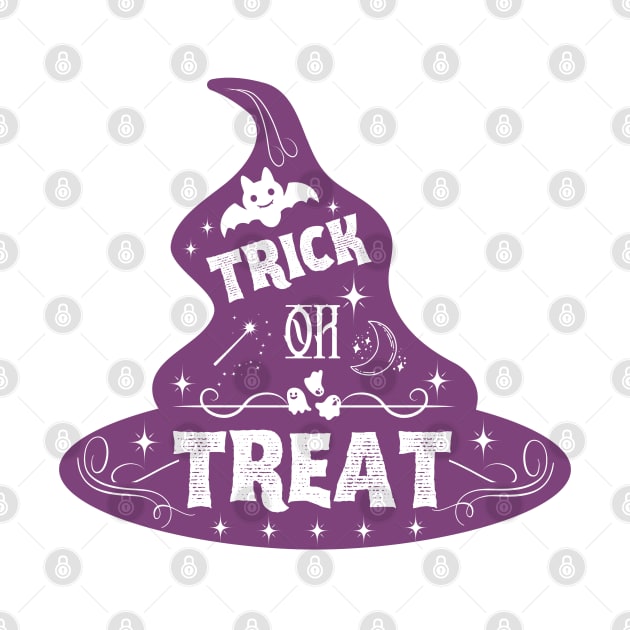 Trick Or Treat Wizard Hat Halloween by Stylish Dzign