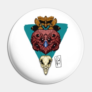 Owl Skull Pin