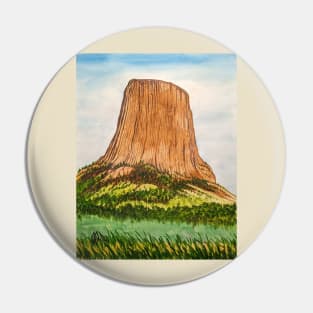 Devils Tower monument Pin