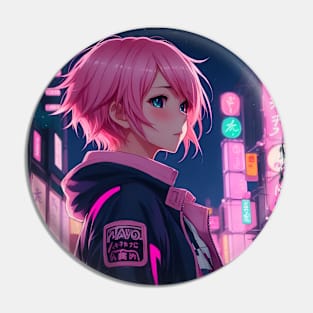 Cyberpunk girl Pin