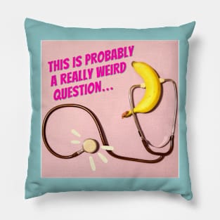 Really Weird Question Podcast Logo Pillow