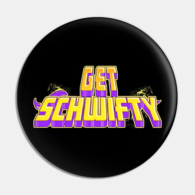 Get Schwifty Unicorn Tail Graffiti Art Purple and Yellow Pin by ThreadChef