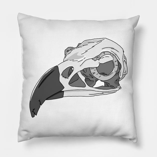 Harpy Eagle Skull Pillow by babygunz47