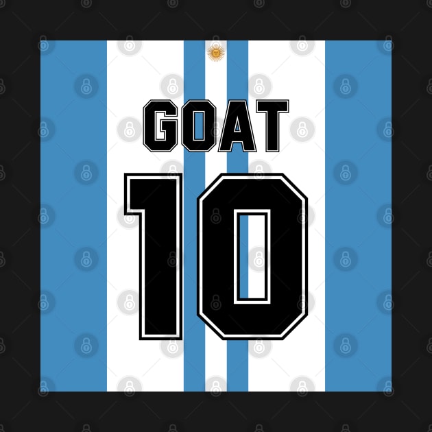 Lionel Messi Goat 10 by Zakzouk-store