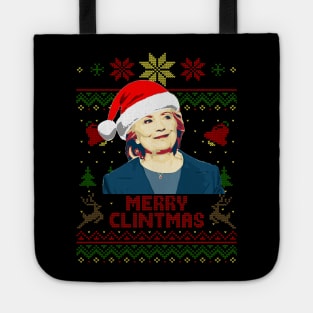 Hillary Clinton Merry Clintmas Tote