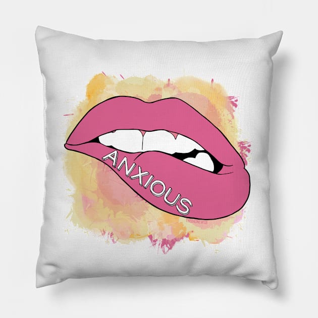 I am anxious Pillow by TheBadNewsB